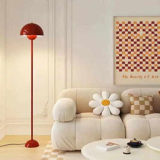 Lampada Da Terra A Forma Di Fungo Con Bocciolo Di Alta Qualità In Stile Classico Con Attacco E27 Per Soggiorno E Letto