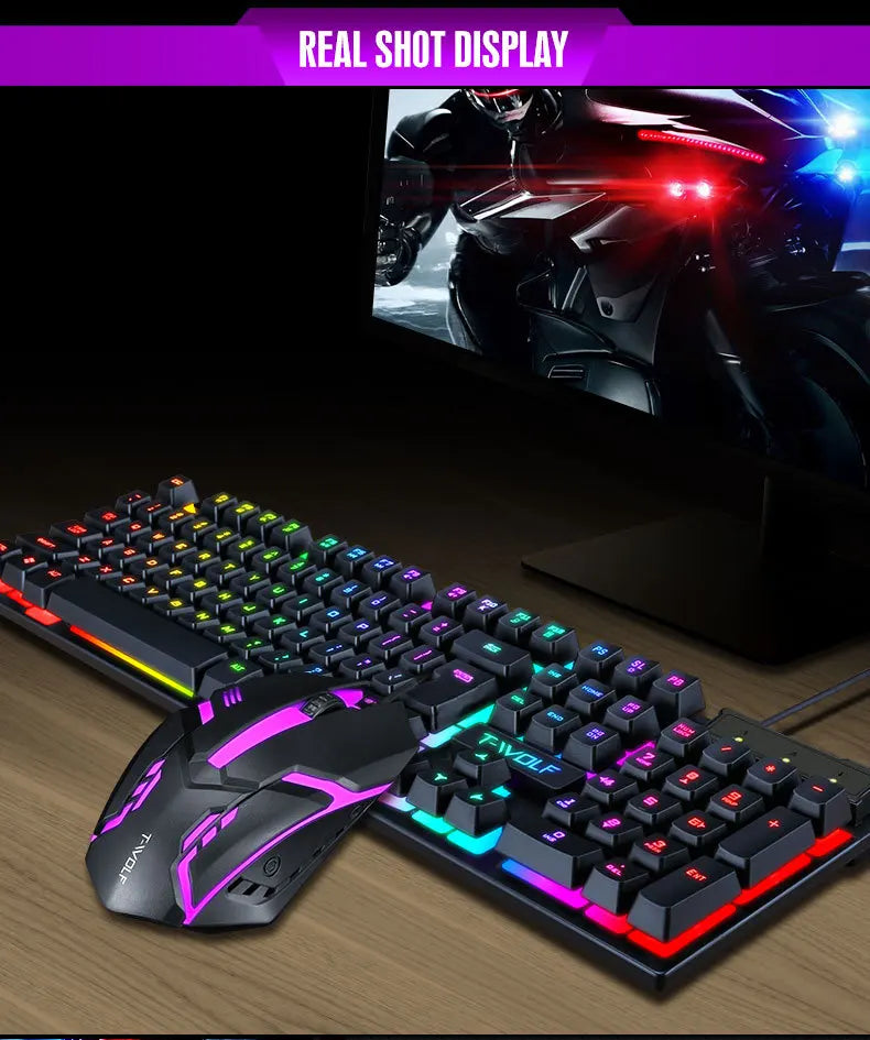 Tastiera Cablata 100 Percento Layout Europeo Multilingue ISO Retroilluminazione Multicolore Per Gaming Ufficio Desktop