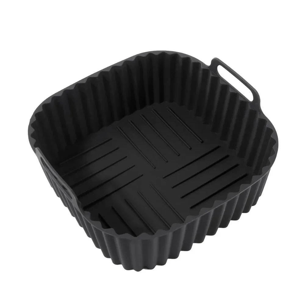 Fodere in Silicone Riutilizzabili per Friggitrice ad Aria Tappetino Quadrato Antiaderente per Cestello 4-7 Qt Accessori