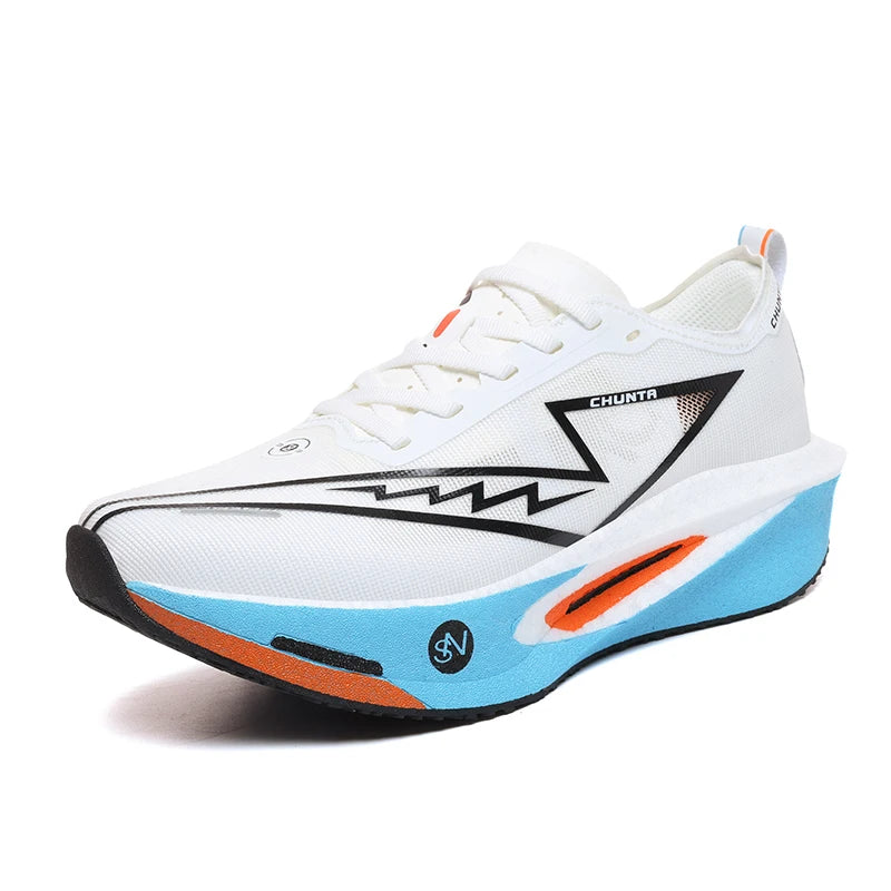 Scarpe da Corsa Unisex con Piastra in Carbonio Traspiranti Leggere Comode Antiscivolo Sneakers Chunta