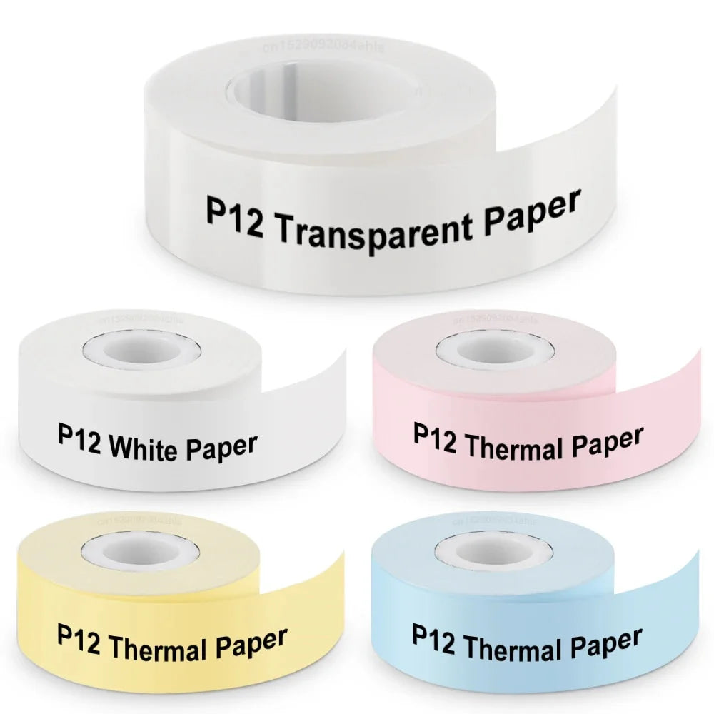 Nastro Termico Continuo 15 Mm Per Etichette Stampante Ufficio KingJim LR5C 4 Metri E 7 Metri