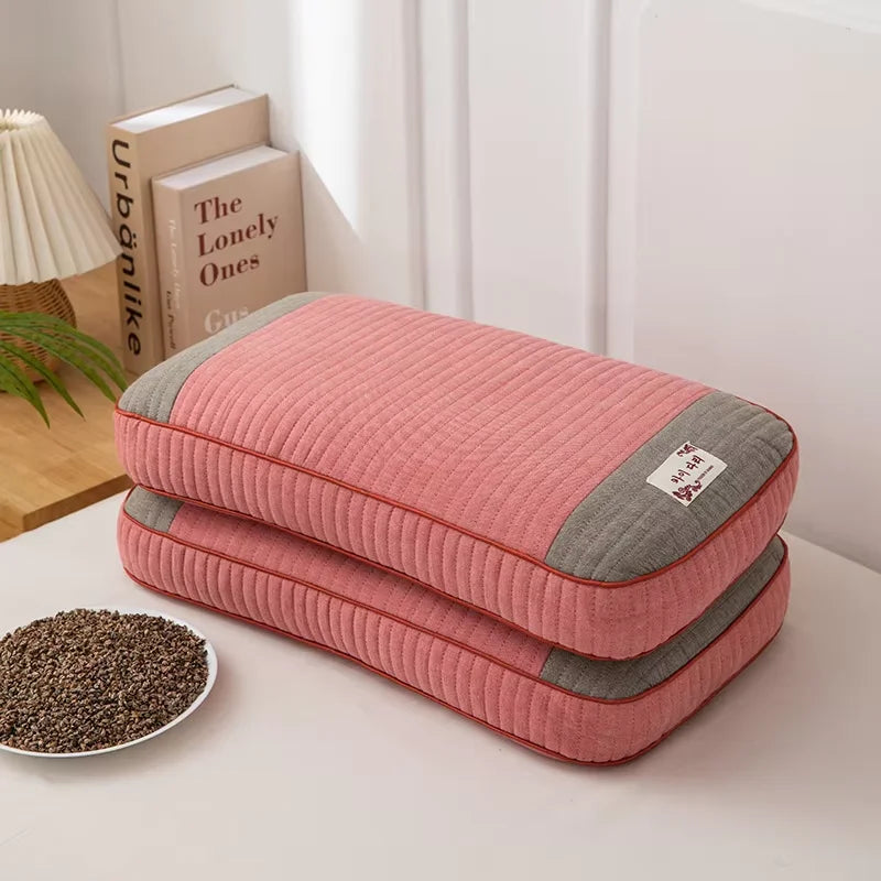 Cuscino Sobakawa In Grano Saraceno Con Cotone Organico Dimensioni Standard Per Dormire Fresco Sostegno Cervicale