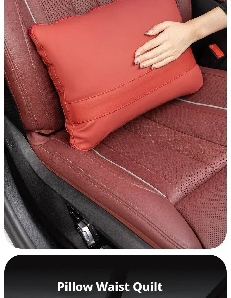 Cuscino Lombare Pieghevole Multifunzionale Per Auto Con Cuscino Trapuntato E Coperta Interna