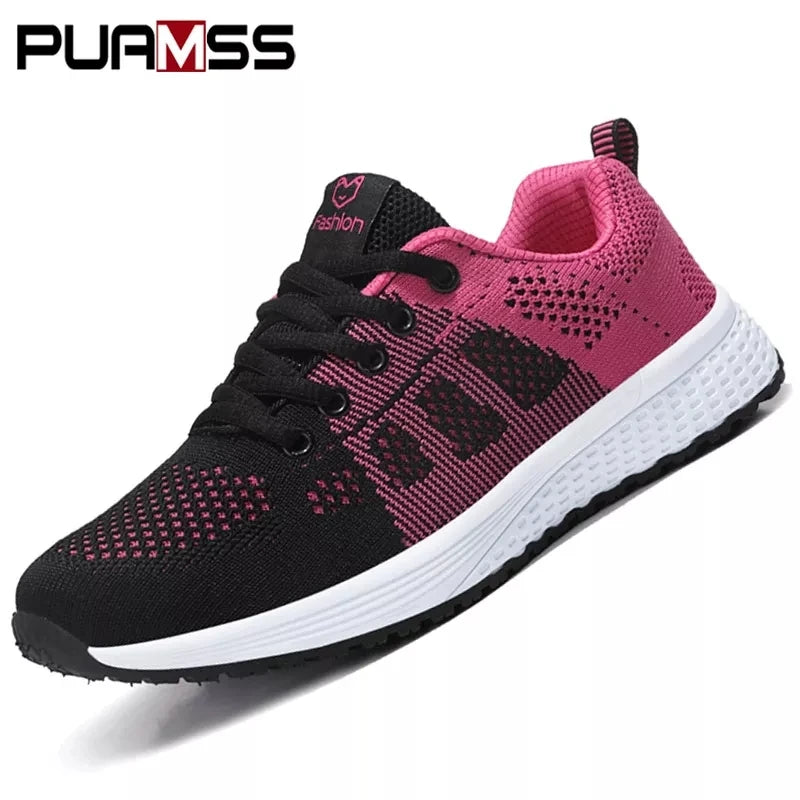 Scarpe sportive da donna Sneakers con plateau alla moda Scarpe basse da donna primavera estate Scarpe da corsa per donna Scarpe casual Mesh Jogging Tennis