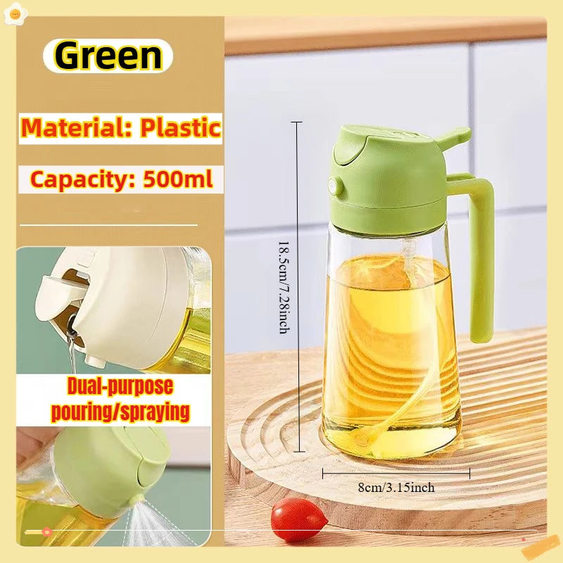 Bottiglia Spray Olio Da Cucina Riutilizzabile Ecologica In PET 200 Ml 300 Ml 500 Ml Spruzzatore Olio Di Oliva