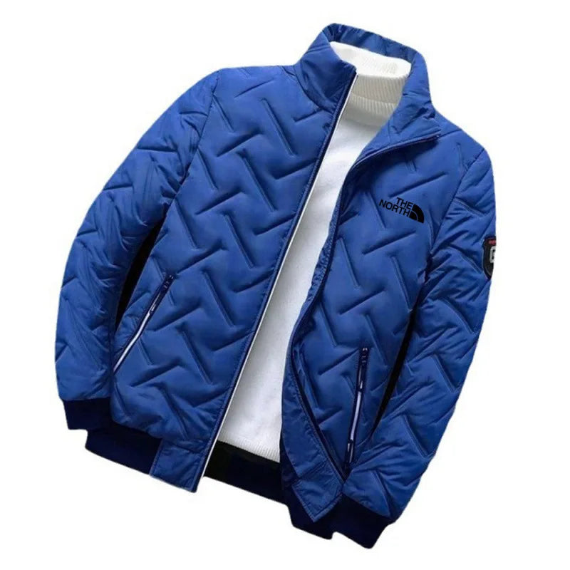 Piumino In Cotone Da Uomo 2026 Nuova Moda Autunno Inverno Giacca Corta Imbottita Con Collo Alto Casual Senza Cappuccio