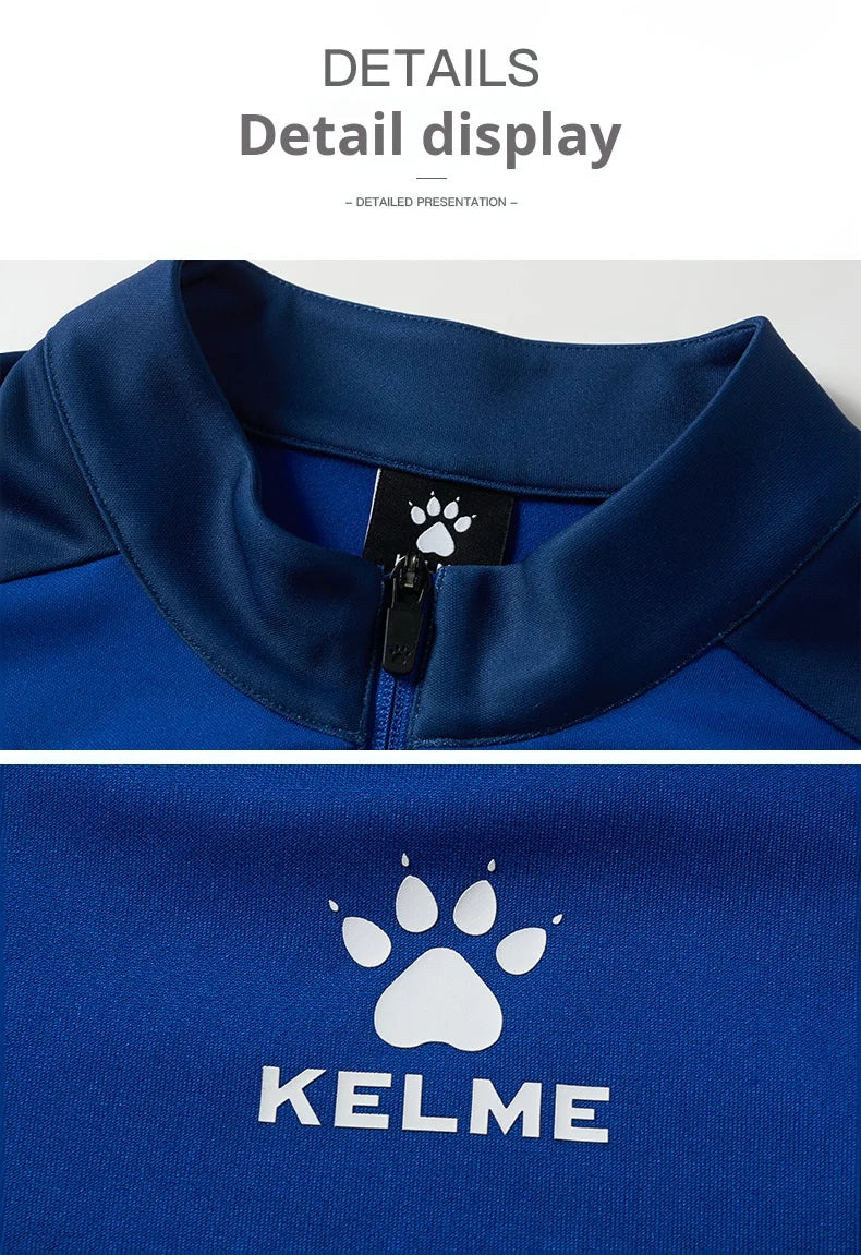 Kelme Giacca Allenamento Uomo Lavorata A Maglia Giocatore China League One Traspirante Con Cerniera Top Da Corsa