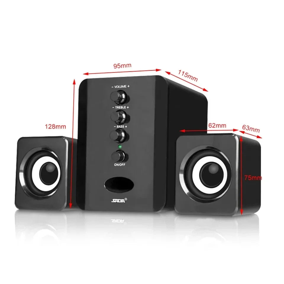 Nuovo Altoparlante Universale Per PC 3D Full Range Bar Stereo Bass Cannon Per Musica Computer Laptop Telefono TV USB