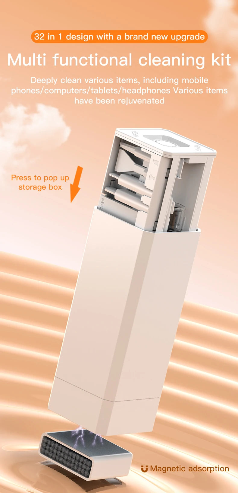Kit Pulizia Profonda Multifunzione 20 In 32 In 1 Per Porte iPhone AirPods Tastiera Rimozione Tasti Strumenti di Precisione