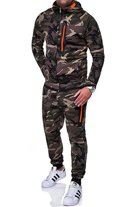 Set Abbigliamento Sportivo Da Uomo Due Pezzi Felpa Con Cappuccio Tattico Militare Pantaloni Traspirante Caldo Jogging