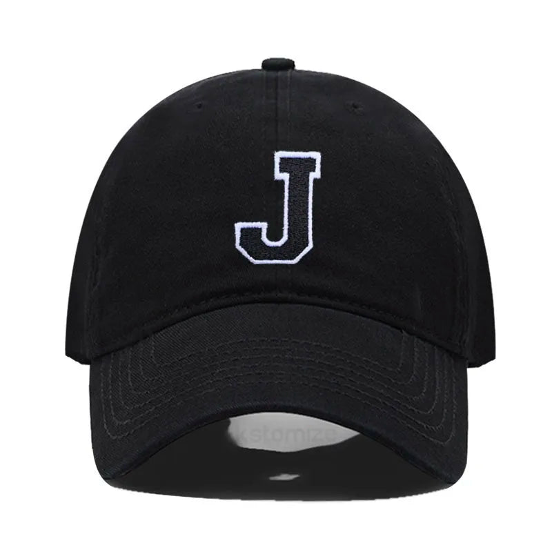 Berretto Da Baseball Unisex Ricamato Lettera AZ Cotone Morbido Alta Qualità Protezione Solare Snapback