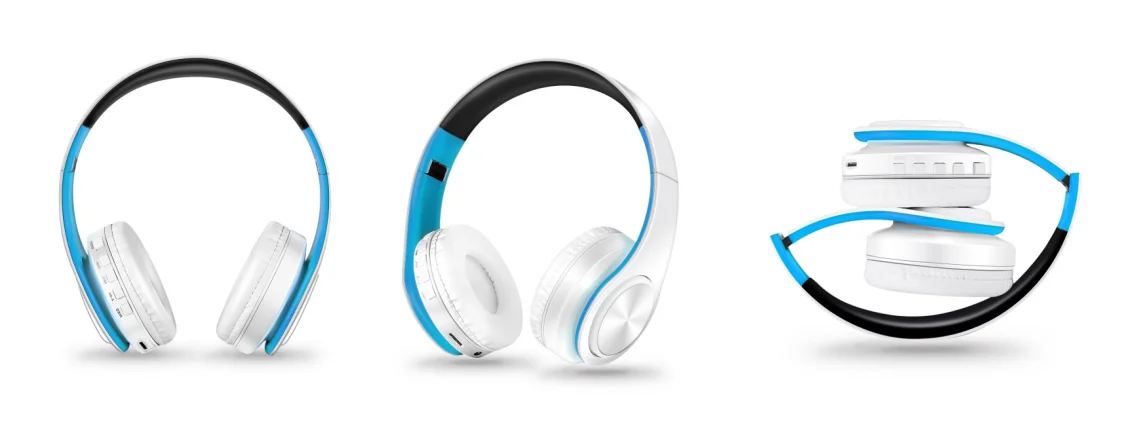 Cuffie Wireless Dorate Bluetooth con Microfono Incorporato Auricolare Stereo Universale per Android e iOS Regalo da Uomo