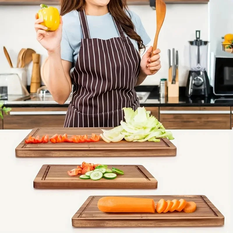 Tagliere In Legno Di Faggio E Noce Rettangolare Per Cucina Blocco Da Macellaio Per Carne E Formaggio