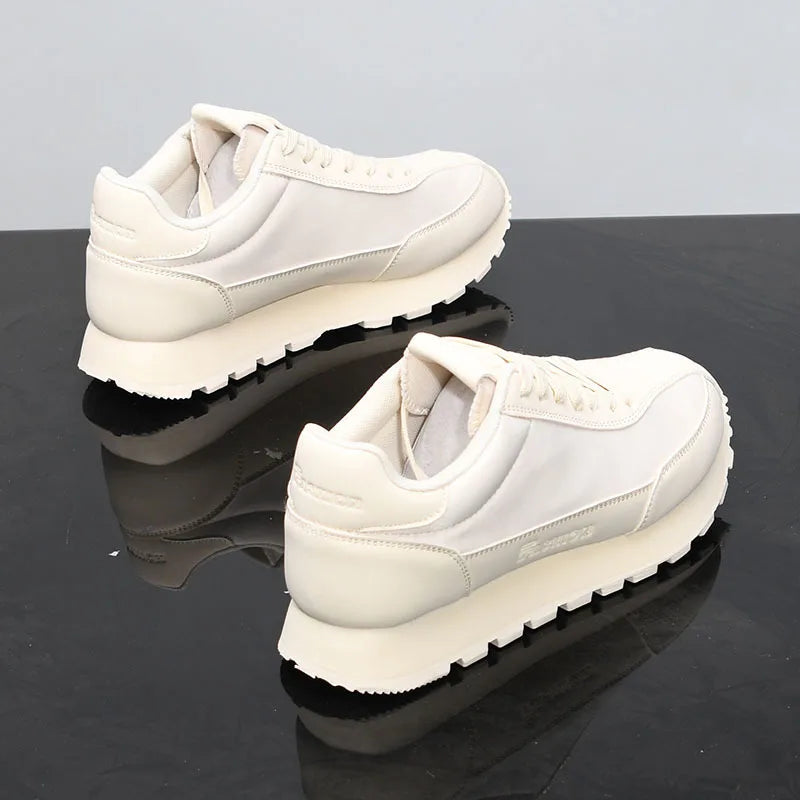 Scarpe Da Ginnastica Casual Uomo Donna Con Piattaforma Maggiorata Traspirante In Pelle Retro