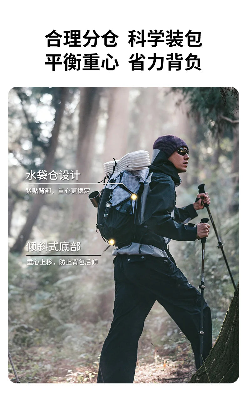 Zaino Naturehike Helio 30L Plus 5L Nuovo 2024 Per Trekking Alpinismo All Aperto Grande Capacità Campeggio Viaggio