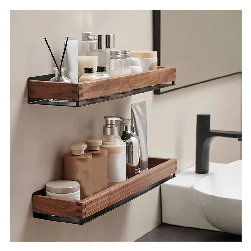 Mensole Da Bagno In Legno Scaffale Portaoggetti Da Parete Organizzatore Per Bagno Cucina E Casa Sopra Il WC