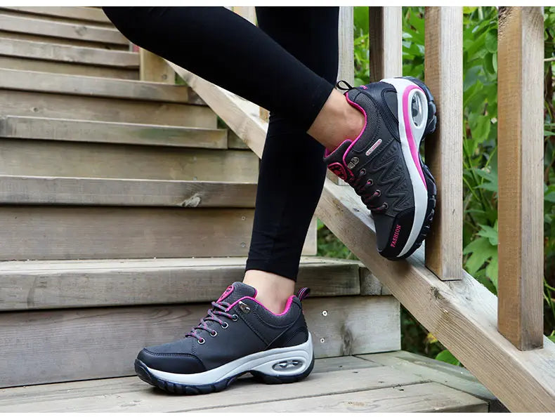 Scarpe Sportive Da Donna Con Plateau All'Aperto Escursionismo Moda Scarpe Casual Antiscivolo Da Corsa Basse Calzature