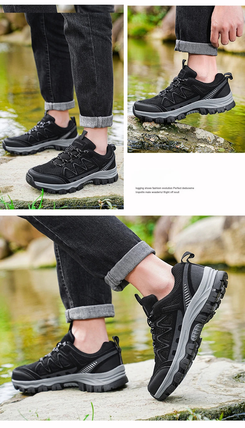 Scarpe Da Trekking Grandi Da Uomo Per Lavoro All Aperto Comode E Resistenti All Usura Sneakers Casual Traspiranti