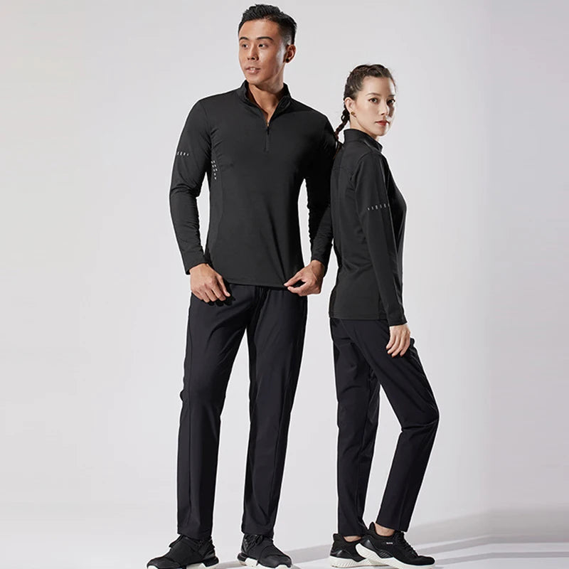 Maglia Da Fitness Da Uomo A Maniche Lunghe Per Corsa Palestra Sportiva Compression Rashguard Attillata