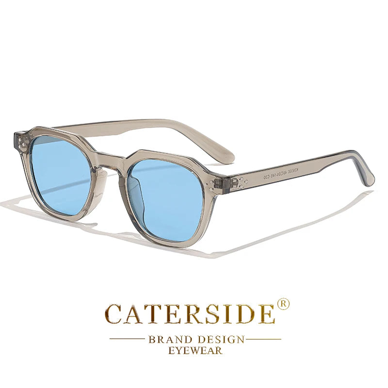 Occhiali Da Sole Polarizzati Retrò Unisex Caterside Ultraleggeri Montatura TR90 Poligonale Per Esterni Viaggio Di Qualità