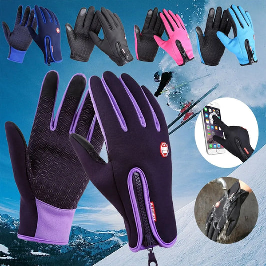 Guanti Da Ciclismo Invernali Con Supporto Al Polso E Touch Screen Antivento Antiscivolo Con Dita Intere