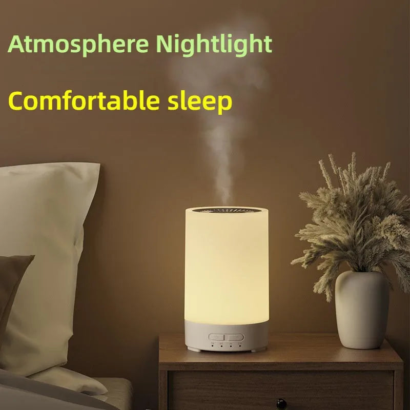 Umidificatore Diffusore Di Oli Essenziali Con Venature Del Legno Spruzzatore Automatico LED Per Profumo Camera Da Letto