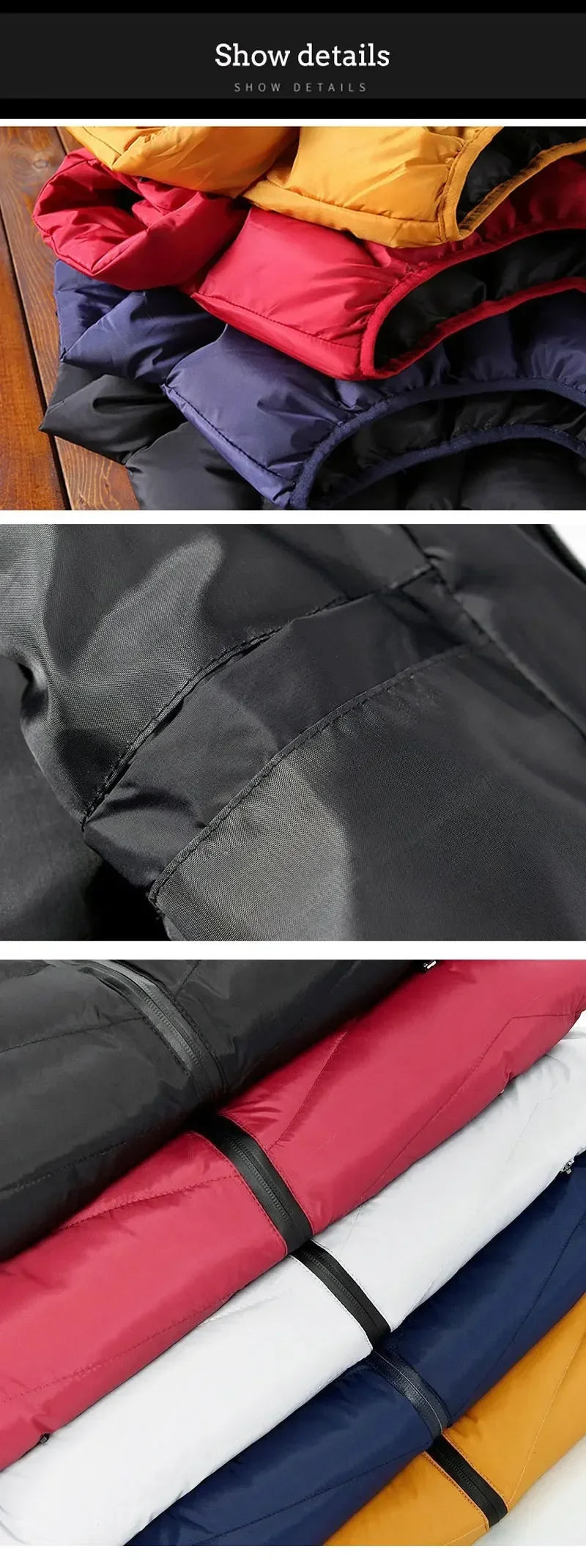 Puffer Senza Maniche Da Uomo 2024 Colletto Mandarino Giacca Piumino Inverno Caldo Gilet Outwear Abbigliamento Uomo