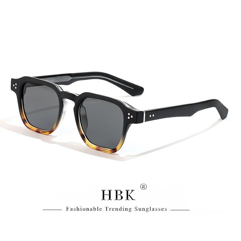 HBK Occhiali Da Sole Uomo Vintage Square Gradient UV400 Sport Outdoor Festa Vacanze Viaggi Guida