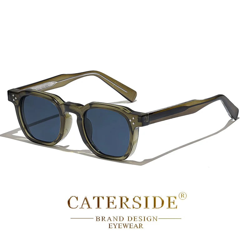 CaterSide Occhiali Da Sole Punk Unisex Con Montatura Quadrata Design Personalizzato Per Viaggi E Feste