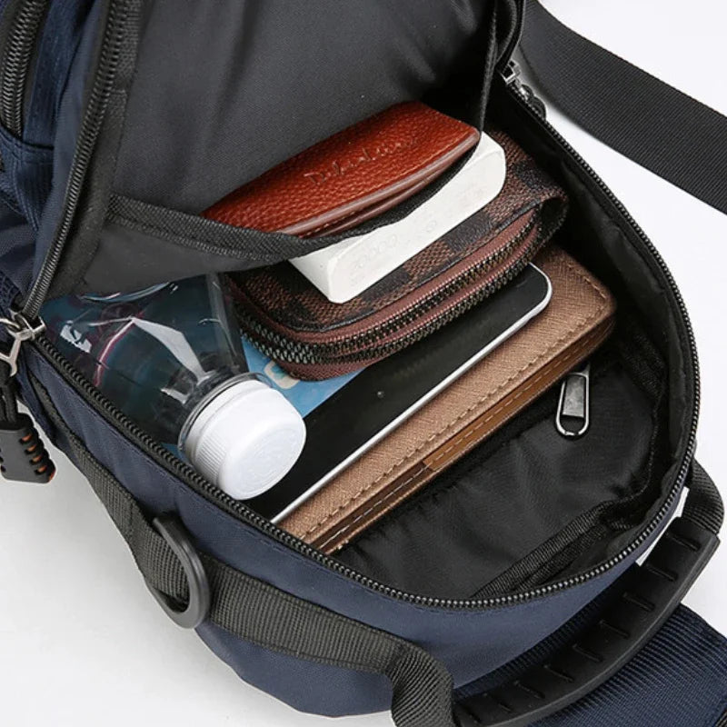 Borsa A Tracolla Uomo Multifunzionale Oxford Alta Qualità Leggera Per Viaggi E Escursioni All Aperto