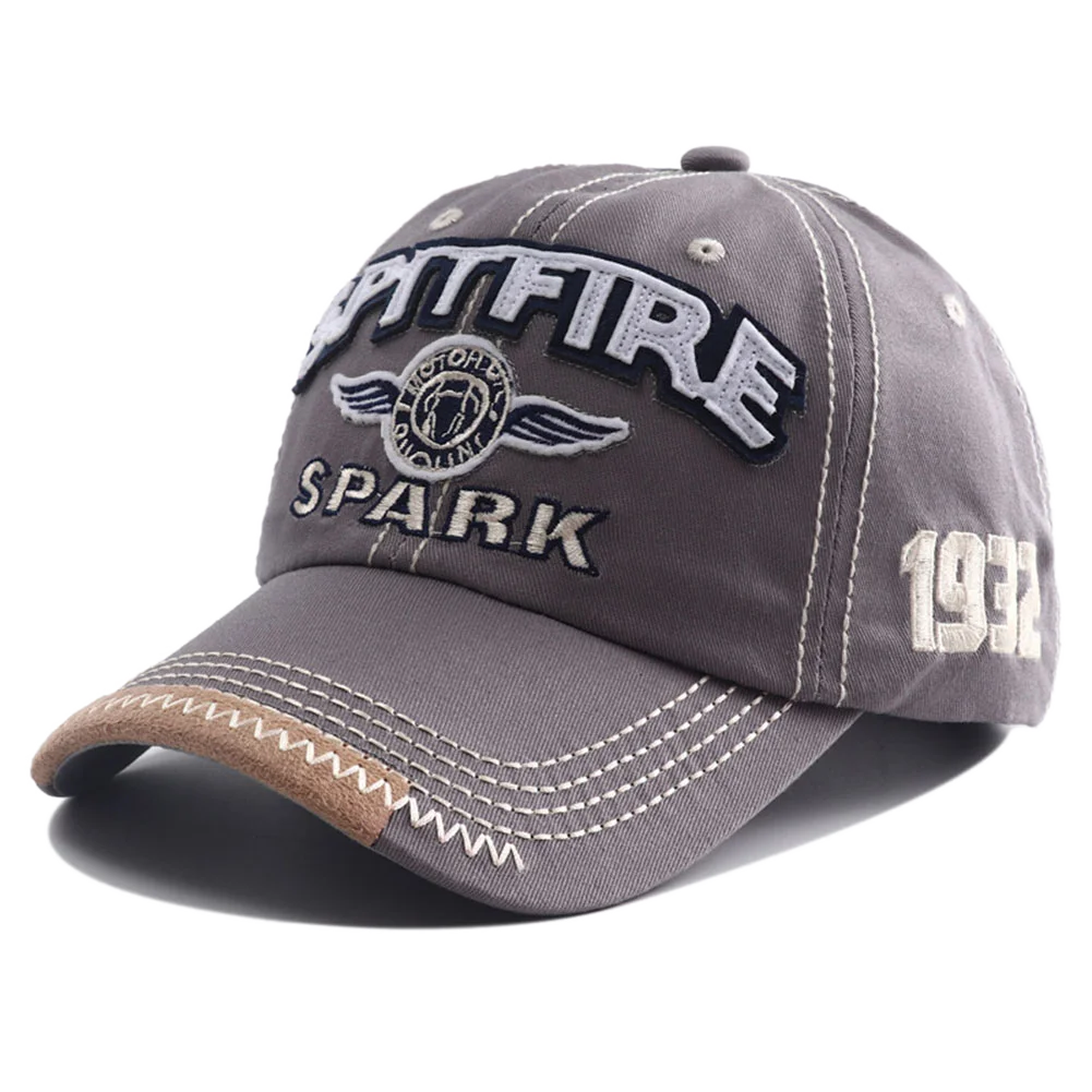 Berretto Da Baseball In Cotone Lavato Con Lettera Ricamata Spark 1932 Snapback Unisex Moda Casual Con Visiera Retro