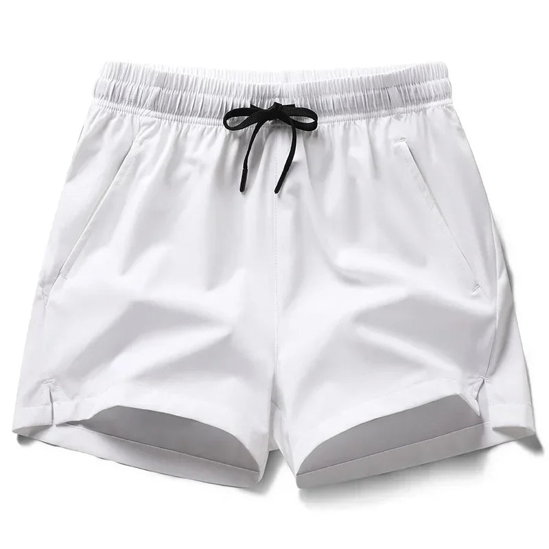 Pantaloni Sportivi Leggeri Da Uomo Con Tasche Pantaloncini Corti Estivi Da Fitness In Tinta Unita Per Jogging E Spiaggia