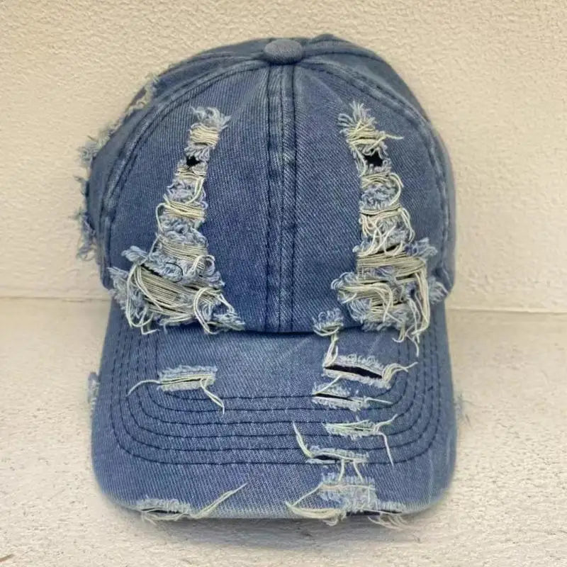 Berretto Da Baseball Denim Lavato Unisex Snapback Traspirante Con Protezione Solare Vintage Primavera Estate