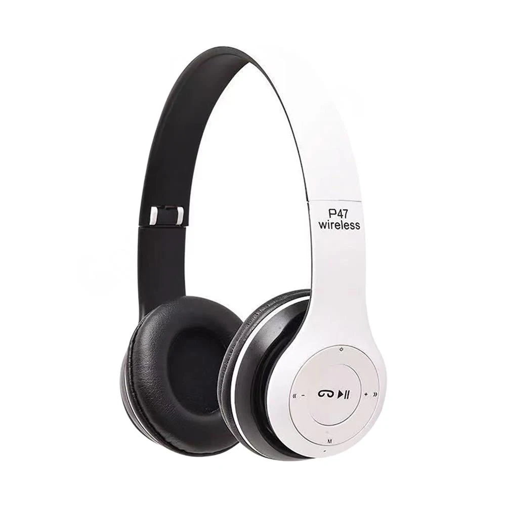 Cuffie Wireless Bluetooth 5.3 Over Ear HiFi Senza Cancellazione Del Rumore Microfono Integrato Sport Gaming Lettore