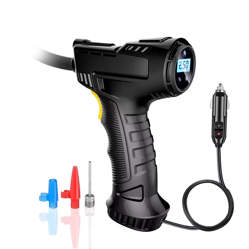Gonfiatore Per Pneumatici Wireless Digitale 120W Compressore Aria Portatile 12V Ricaricabile Per Moto Auto