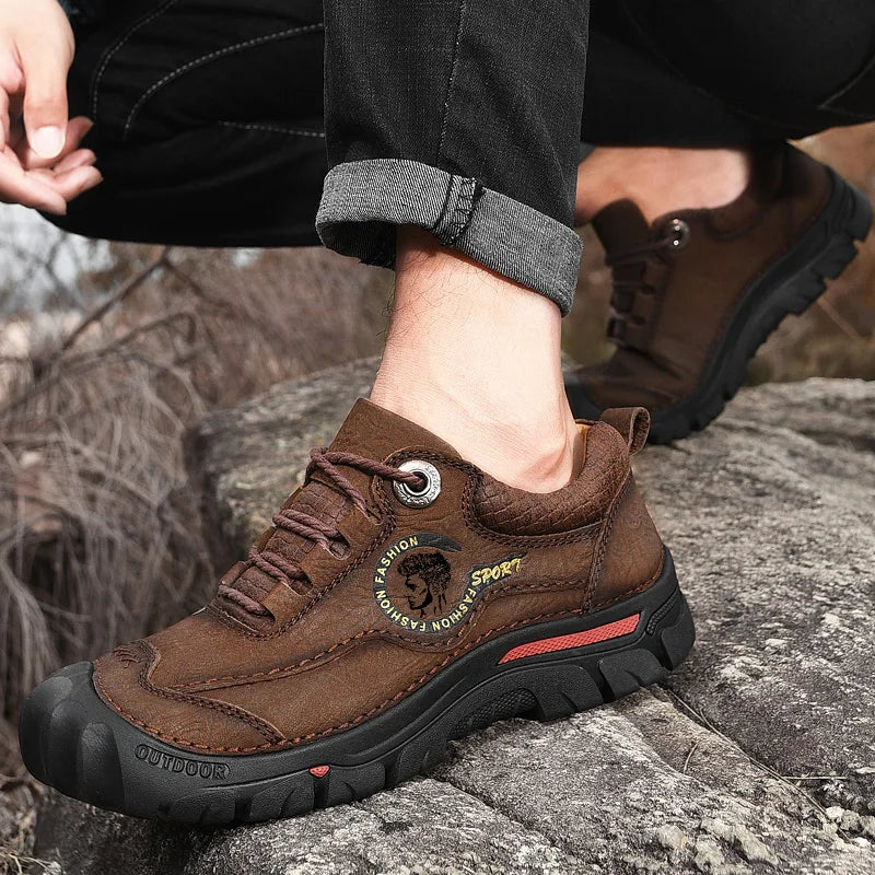 Scarpe Da Trekking Da Campeggio In Vera Pelle Uomo Scarpe Da Ginnastica Sportive Da Uomo Per Tempo Libero