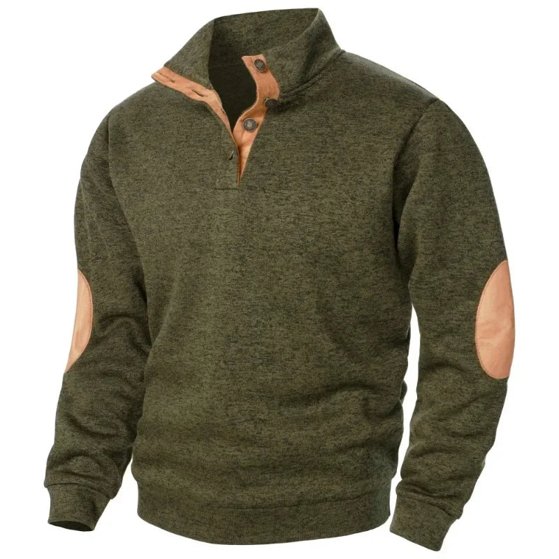 Felpa Da Uomo A Maniche Longe Per Giochi Di Animali All Aperto Caldo Maglione Giacca Casual Con Bottoni Streetwear