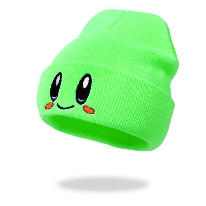 Coppia Beanie Unisex Con Ricamo Occhi, Colori Candy, Berretti In Maglia Calda, Casual E Trendy Per Donne E Uomini