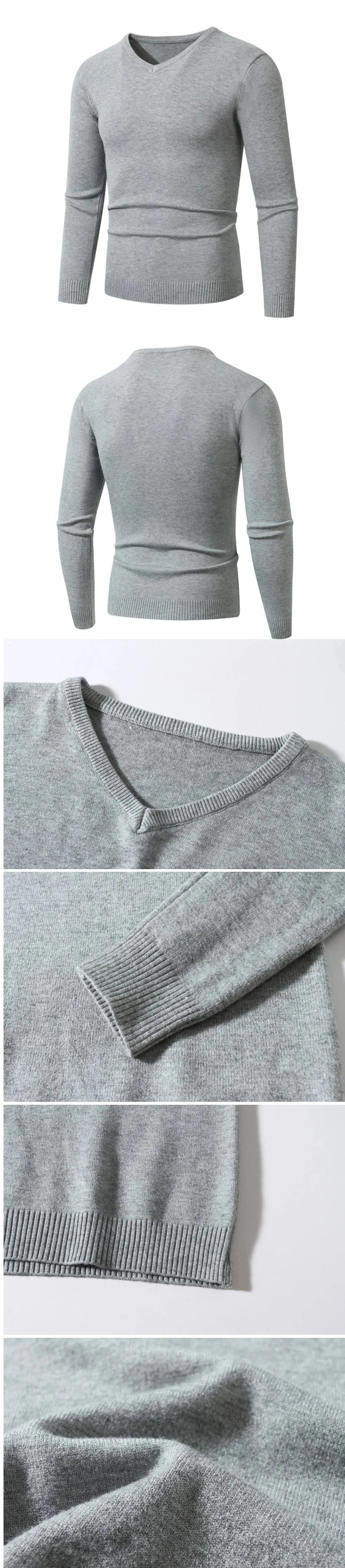 Animal Game Maglione Da Uomo In Lana Leggera Elegante Scollo A V Per Affari Business Casual