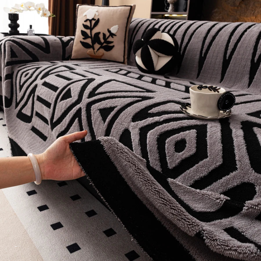 Protezione Per Divano In Stile Bohémien Nuovo Coperta Vintage Intrecciata Antiscivolo Adatta A Divani E Animali Lux