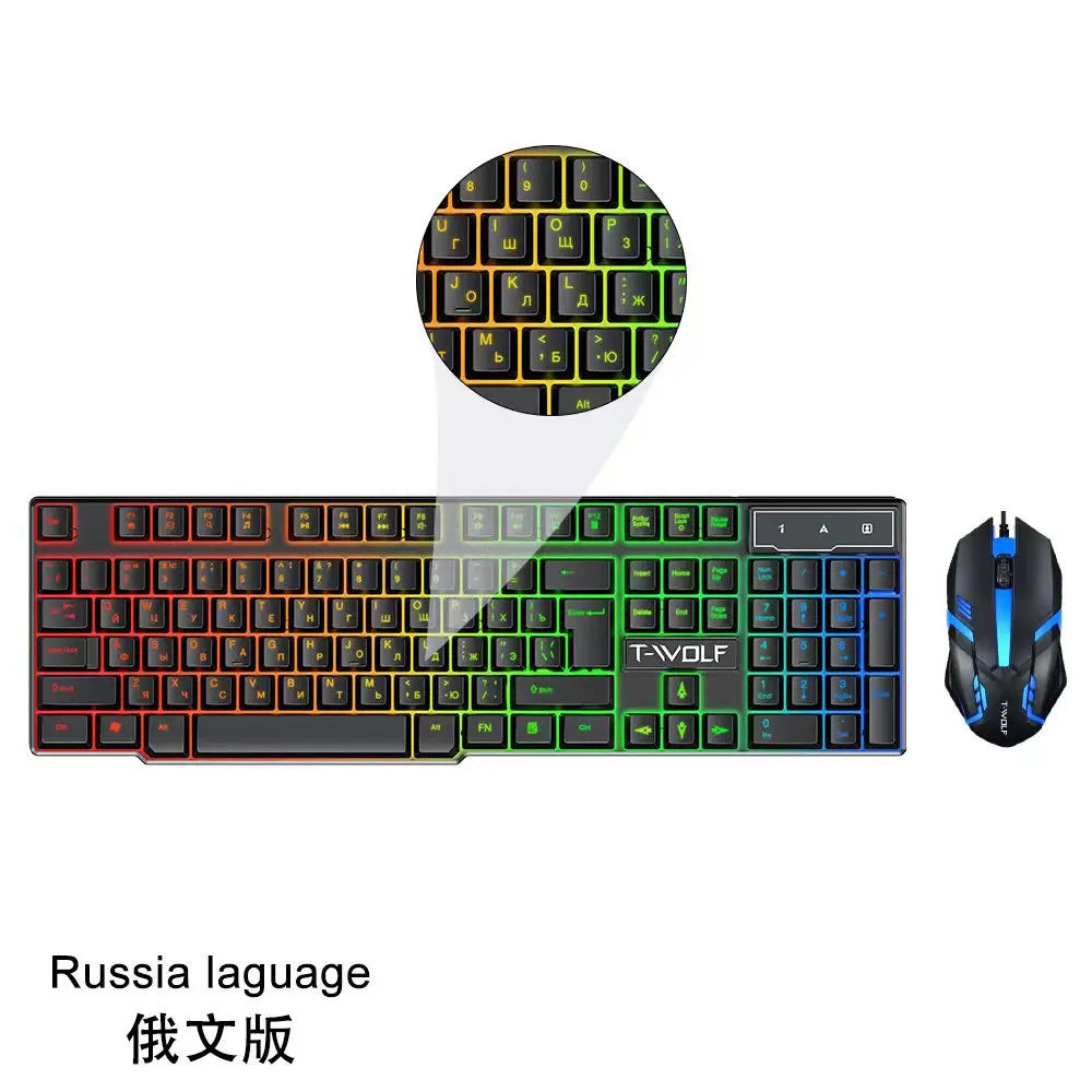 Tastiera Cablata 100 Percento Layout Europeo Multilingue ISO Retroilluminazione Multicolore Per Gaming Ufficio Desktop