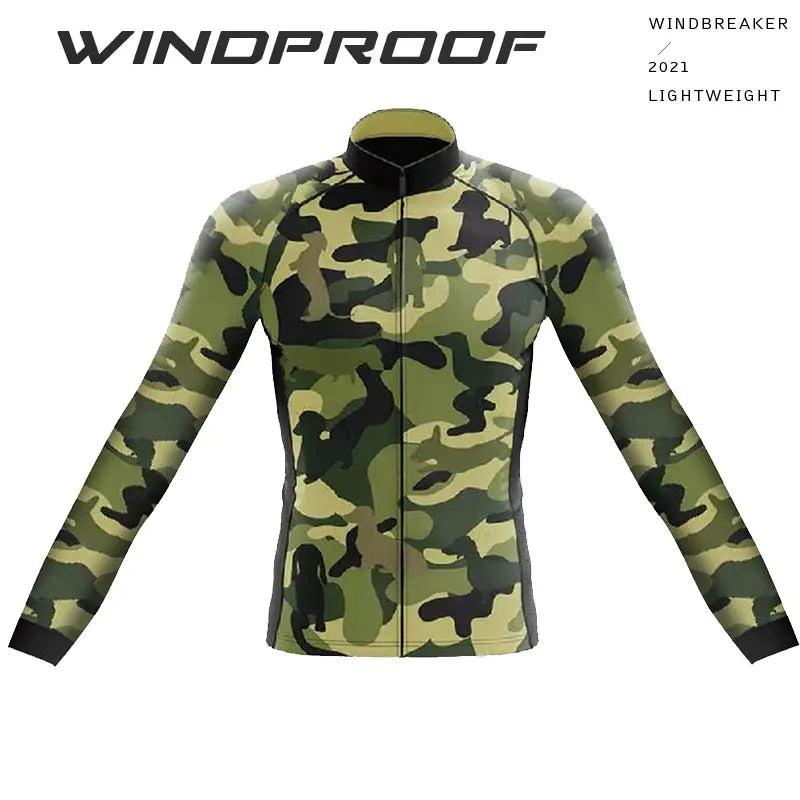Giacca Ciclismo Antivento A Maniche Lunghe Con Protezione UV Riflettente Per MTB