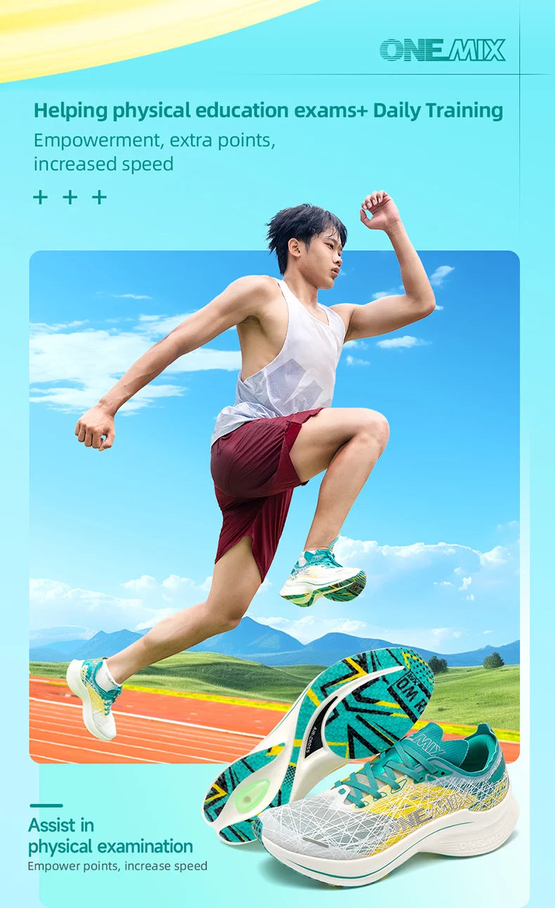 Onemix Marathon Scarpe Da Corsa Con Piastra In Carbonio Ultraleggere Tecnologia Di Rimbalzo Sneakers Da Uomo All Aperto