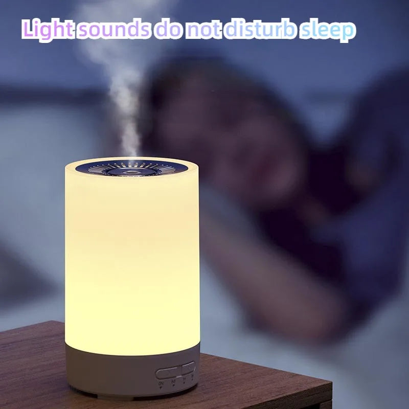 Umidificatore Diffusore Di Oli Essenziali Con Venature Del Legno Spruzzatore Automatico LED Per Profumo Camera Da Letto