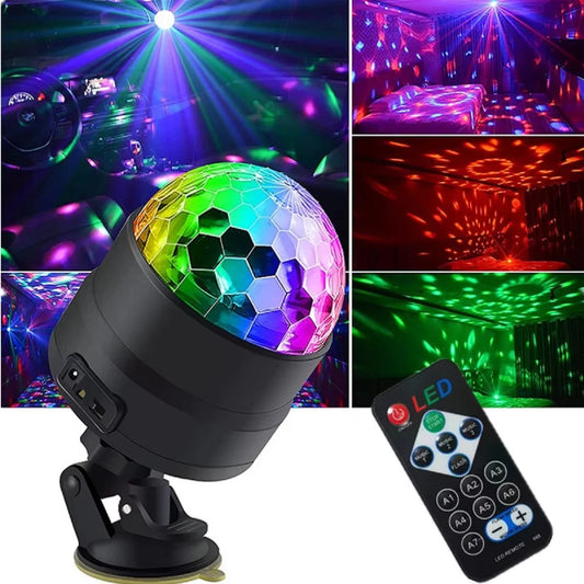Luci LED per Palco Rotante Disco DJ Ball Strobe RGB Colorate per Party Club Laser Show