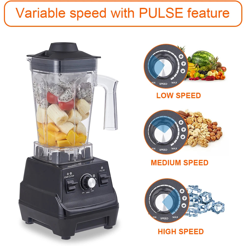 Biolomix Mini Pro Frullatore 1800W Con Barattolo Principale Da 1,8 L E Tazza Portatile Da 0,6 L Senza BPA