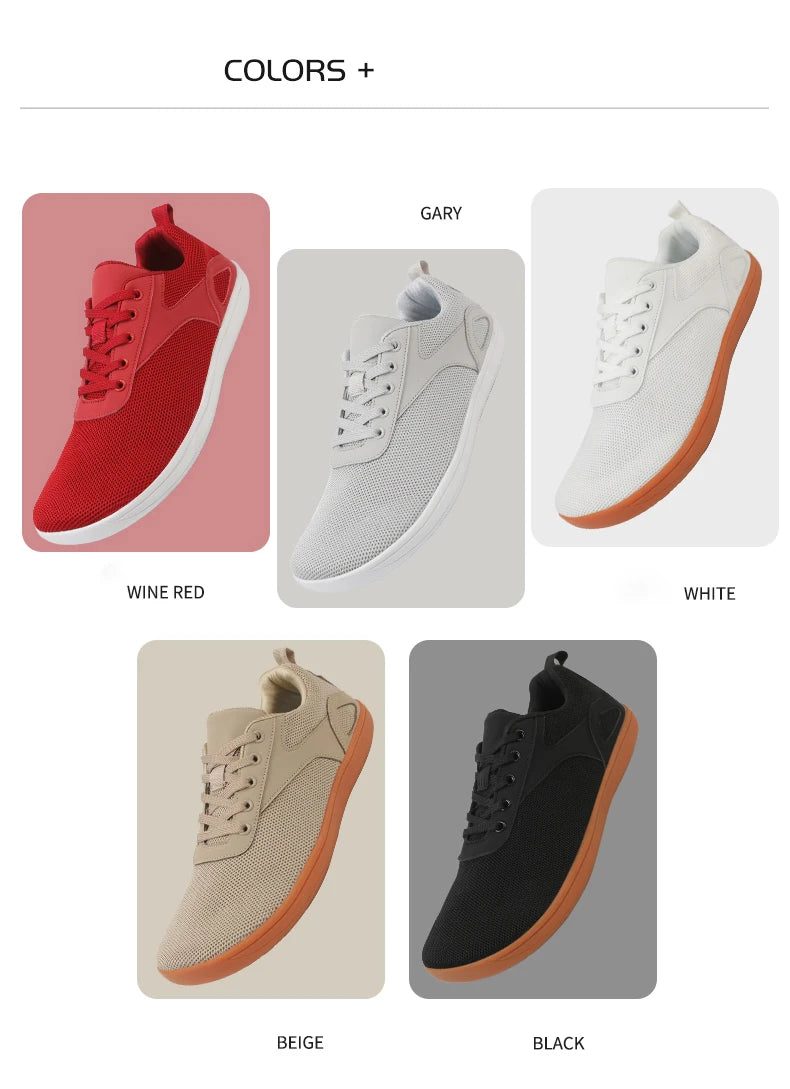 Scarpe Da Passeggio Traspiranti In Mesh Unisex A Punta Larga Per Uomo Comode Scarpe Sportive Per Esterni