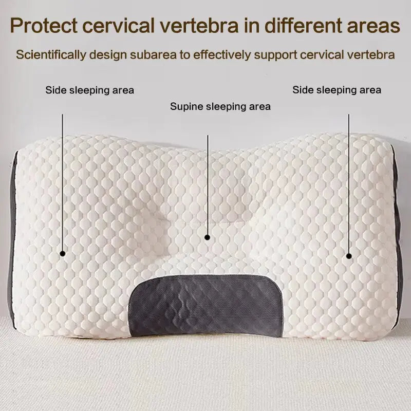 Cuscino In Cotone Lavorato A Maglia Antistatico Ergonomico Per Collo E Cervicale Per Dormire Adulti Studenti
