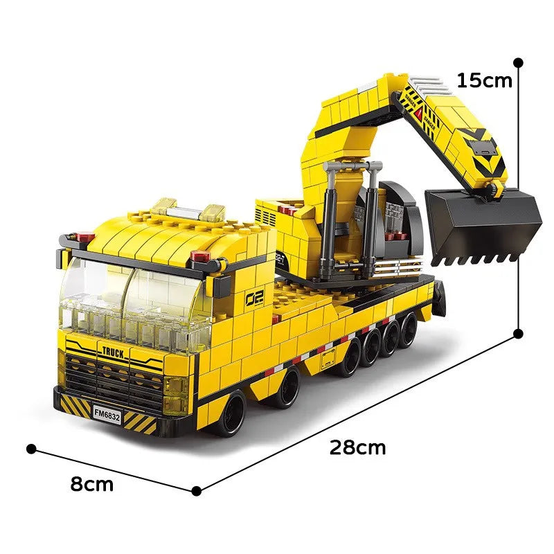 Macchine Da Scavo 6In1 Set Costruzione Veicoli Ingegneria Per Bambini Appassionati Robusti