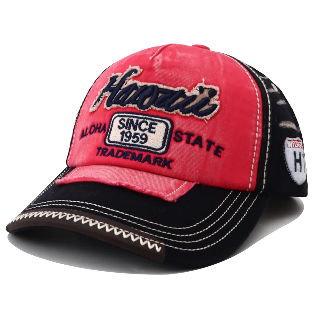 Berretto Da Baseball A Tesa Larga Unisex Con Ricamo Lettera Parasole Snapback Hip Hop Vintage Moda Esterno